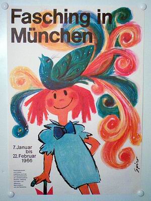 Fasching in Munchen poster