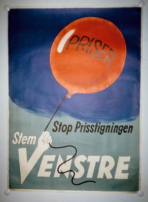 Stop Prisstigningen - Stem Venstre - plakat