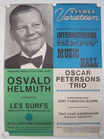 TIVOLI VARIETEEN 1965 OSVALD HELMUT -- OSCAR PETERSONS TRIO