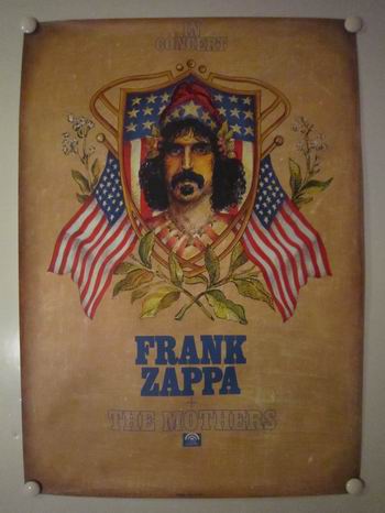 FRANK ZAPPA + THE MOTHERS IN CONCERT - vintage poster