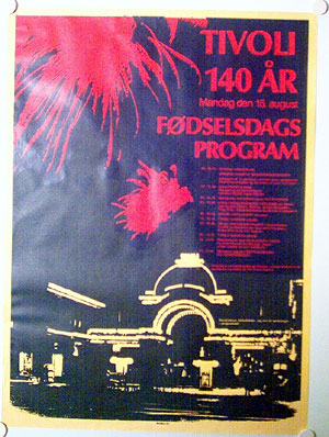 Tivoli 140 years - vintage poster