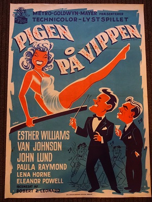 PIGEN PÅ VIPPEN (DUCHESS OF IDAHO) - org vintage movie poster