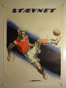 STÆVNET - org vintage football poster
