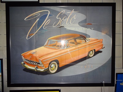 DE SOTO - DIPLOMAT 1955 - org vintage automobileposter