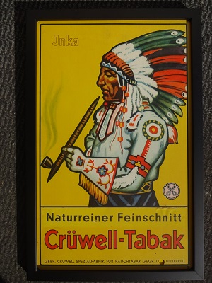 INKA - CRUWELL TABAK - vintage cardboard