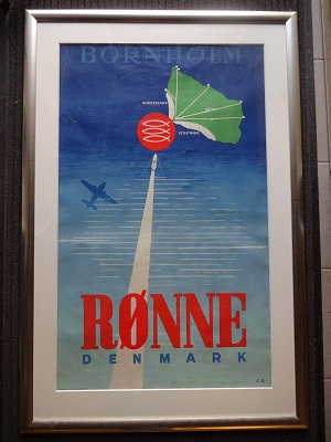 BORNHOLM - RØNNE DENMARK - org vintage poster