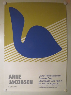 Arne Jacobsen - Designer - vintage poster