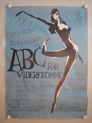 ABC FOR VIDEREKOMMENDE M KJELD & DIRCH - org 1956 theater poster