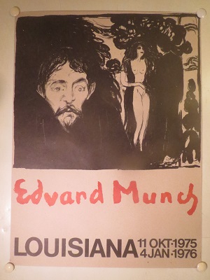 EDVARD MUNCH - LOUISIANNA 1975/76 - org vintage poster