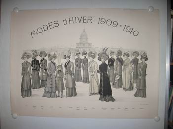 MODES D�HIVER 1909 - 1910  plakat