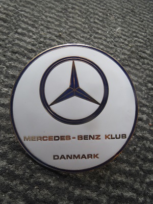 MERCEDES-BENC KLUB DANMARK -  vintage enamel Car badge