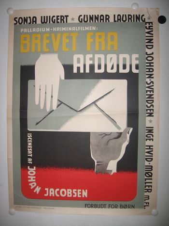 BREVET FRA AFDØDE - org. plakat