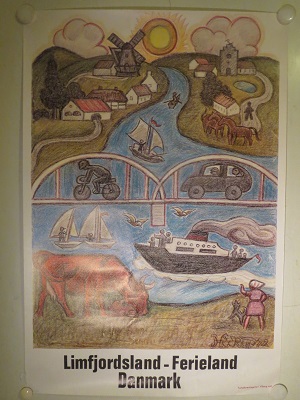 LIMFJORDSLAND - FERIELAND DANMARK - org turistplakat 1972