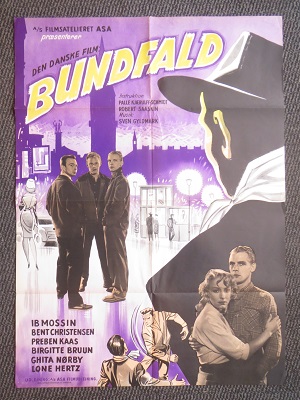 Den Danske film - BUNDFALD - org vintage danish movieposter