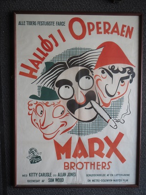 MARX BROTHERS - A NIGHT AT THE OPERA - org vintage movie poster