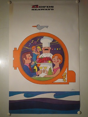 DFDS SEAWAYS -  vintage poster