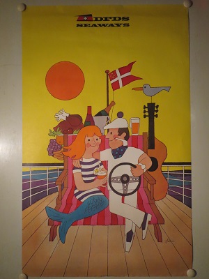 DFDS SEAWAYS - vintage poster