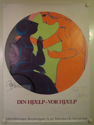 DIN HJÆLP - VOR HJÆLP -   vintage Wiinblad poster
