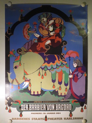 DER BARBIER VON BAGDAD - vintage Wiinblad poster