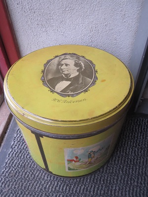 H.C. ANDERSEN vintage tin can