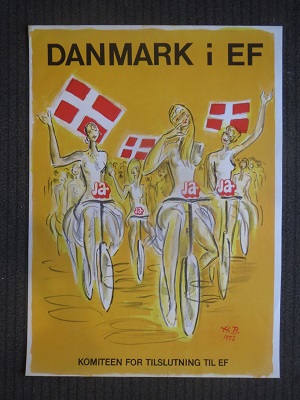 DANMARK I EF - KOMITEEN FOR TILSLUTNING TIL EF - vintage poster
