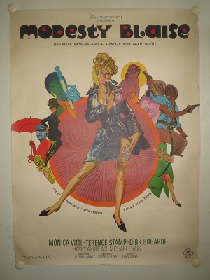MODESTY BLAISE - org vintage movie poster