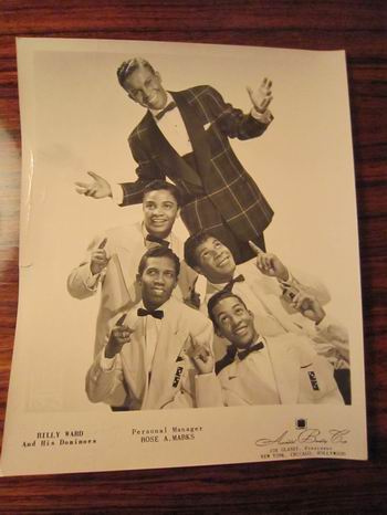 BILLY WARD And His Dominoes - org. vintage PR-photo
