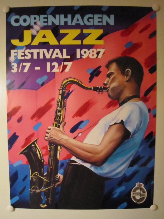 COPENHAGEN JAZZ FESTIVAL 1987 - vintage poster