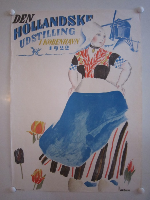 DEN HOLLANDSKE UDSTILLING I KØBENHAVN 1922 - vintage poster