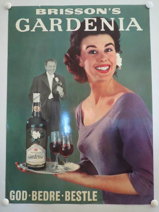 BRISSONS CARDENIA- GOD BEDRE BESTLE -  vintage poster