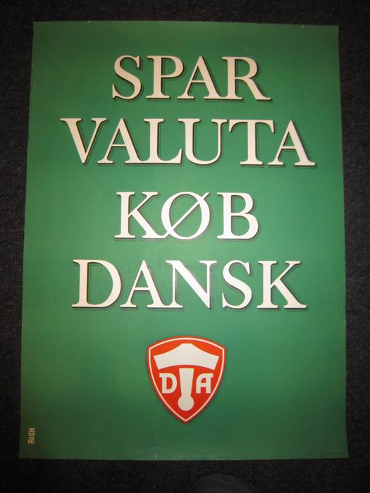 SPAR VALUTA KØB DANSK D A - org plakat