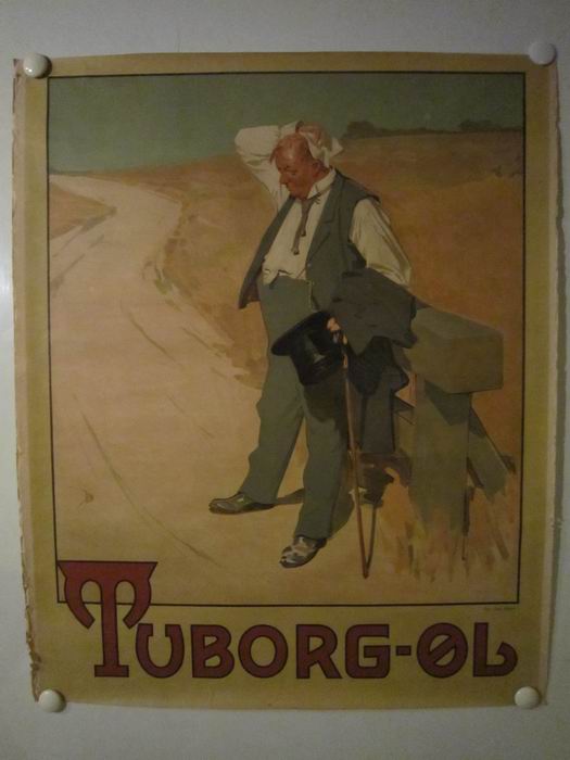 The original TUBORG MAN - vintage poster 1900