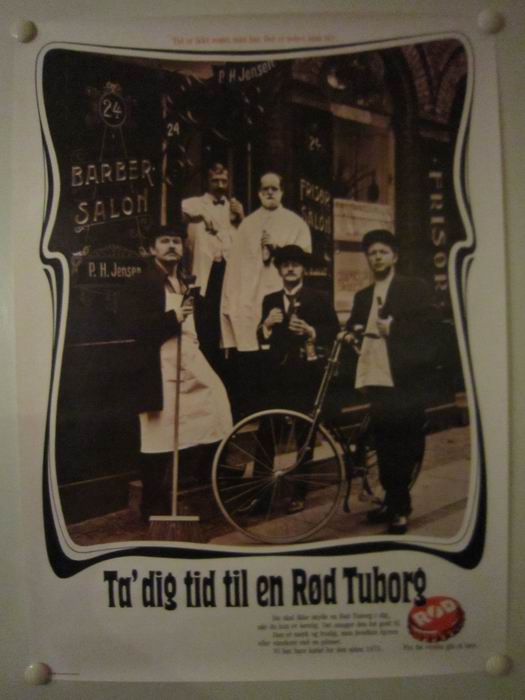 TA DIG TID TIL EN RØD TUBORG - vintage poster