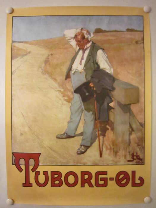 TUBORG ØL - vintage beer poster
