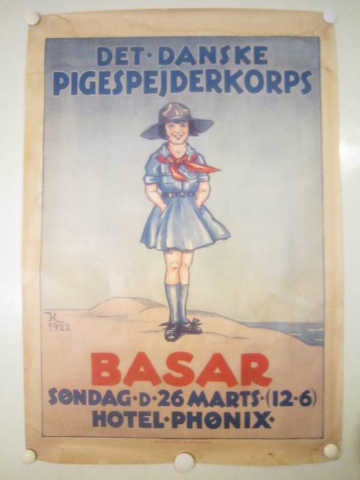 DET DANSKE PIGESPEJDERKORPS - BASAR HOTEL PHØNIX - org plakat