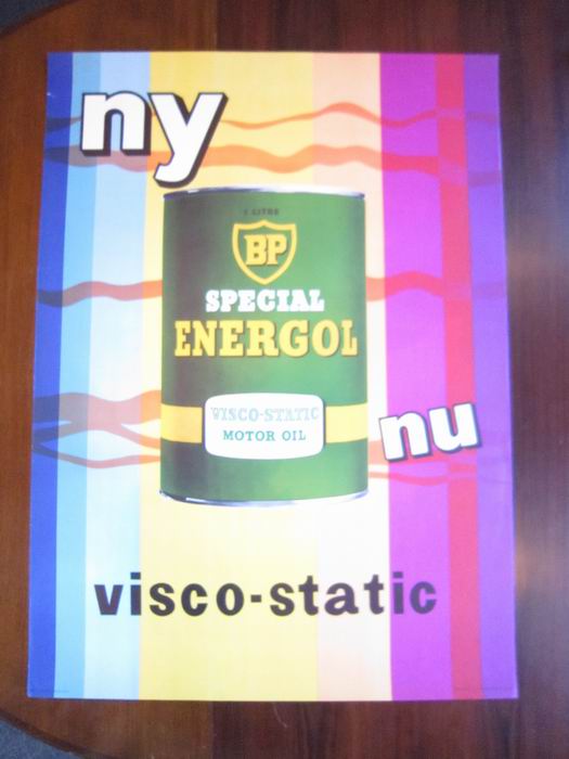 NY BP SPECIAL ENERGOL VISCO STATIC MOTOR OIL - orginal vintage p