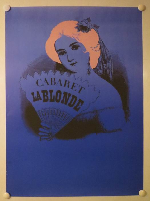 CABERET LA BLONDE (TIVOLI) vintage poster