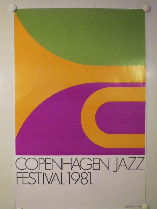 COPENHAGEN JAZZ FESTIVAL 1981 vintage poster