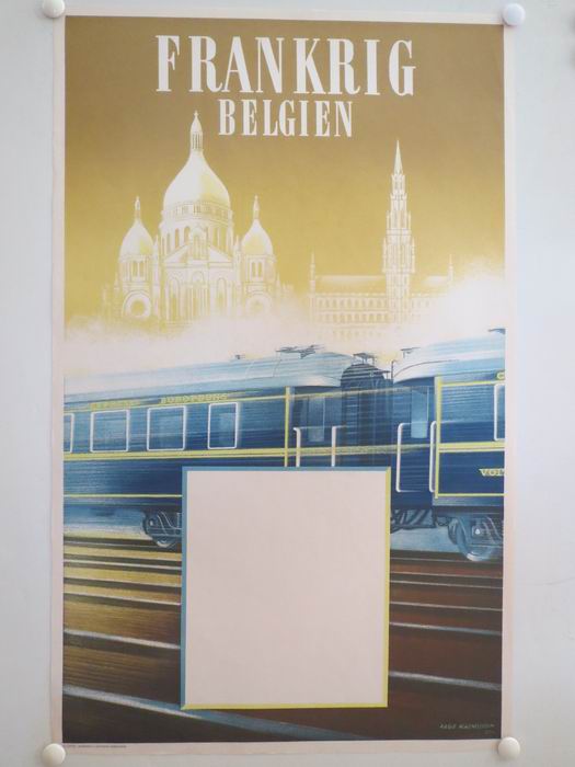FRANKRIG - BELGIEN - vintage poster