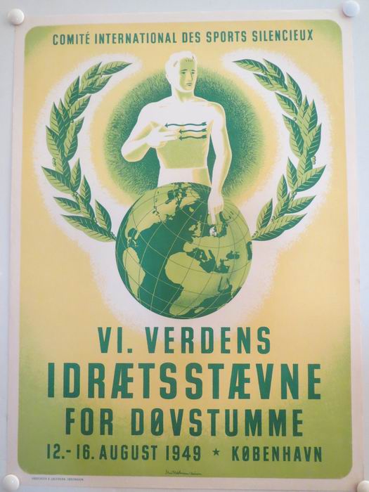 VI. VERDENS IDRÆTSSTÆVNE FOR DØVSTUMME 12-19/8 1949 - vintage