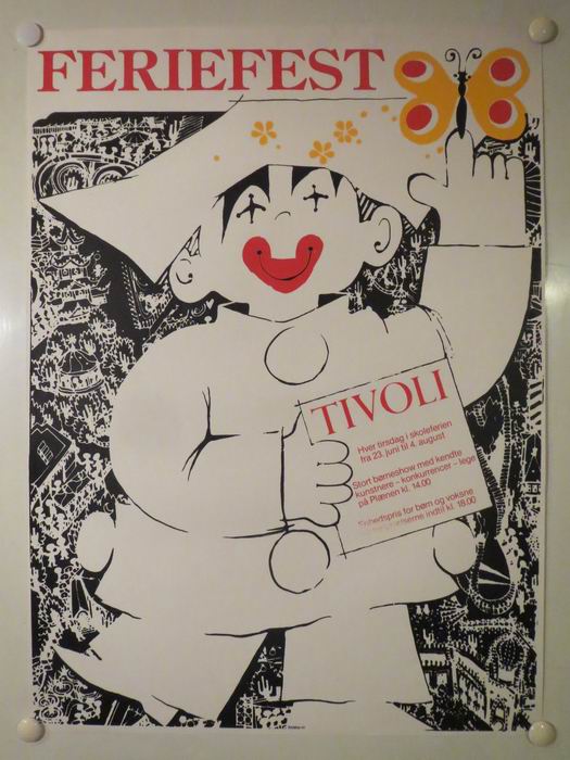 TIVOLI FERIEFEST 1970 - vintage poster