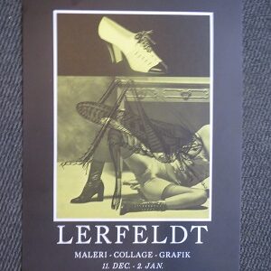 LERFELDT - HADERSLEV MUSEUM 1976 -  vintage erotic poster