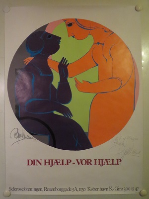 DIN HJÆLP - VOR HJÆLP - vintage Wiinblad poster