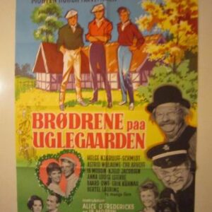 BRØDRENE PAA UGLEGAARDEN - PLAKAT
