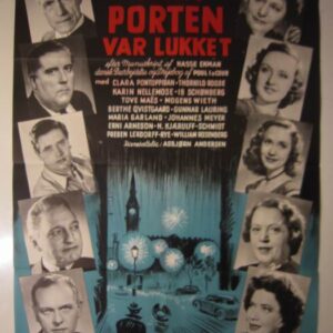 MENS PORTEN VAR LUKKET - gl plakat